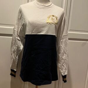 Disney White and Navy Shirt with Gold Magic Design